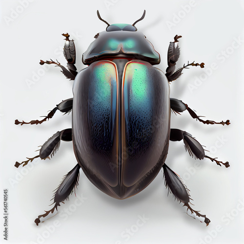 Beetle (Carrion) illustration isolated on white background. List of largest insects. Classification of Insect Orders. Plague of insects. © David Costa Art