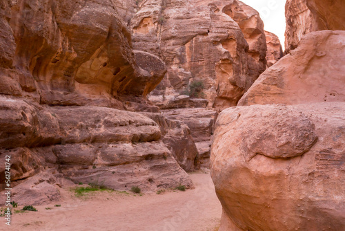 Little Petra, Siq al-Barid rocks, Jordan photo