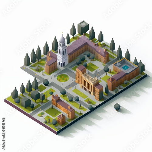 Isometric City Scape © TheMightyKingTubby