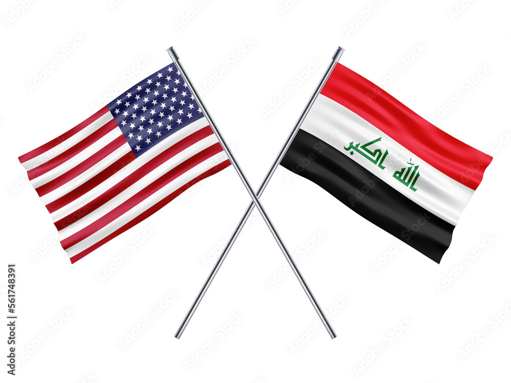 Fototapeta premium USA Friendship Flag 3d Illustration