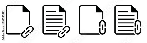 Document link. Internet link. Web link icon, vector illustration