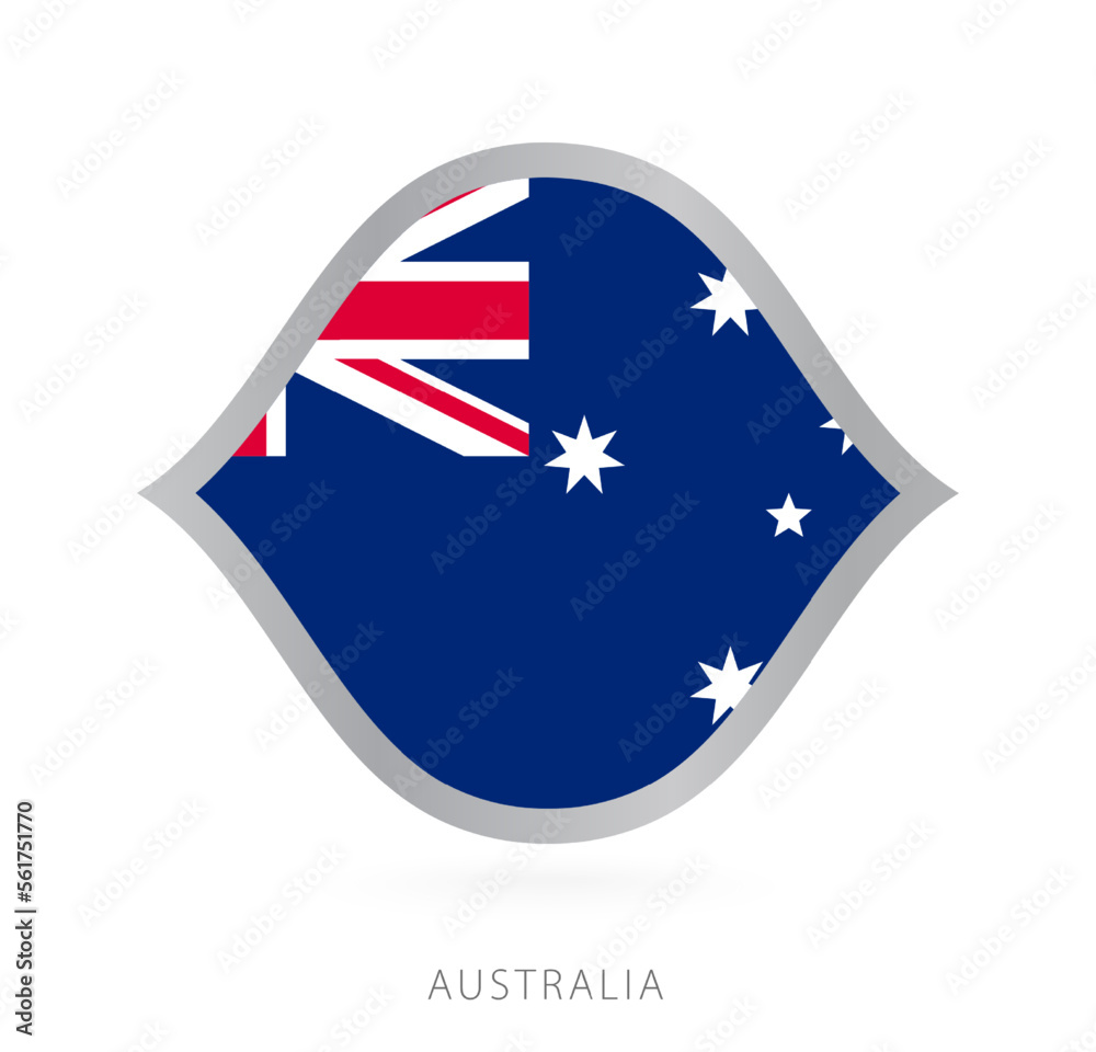 Australia national team flag in style for international basketball competitions. Australia national team flag in style for international basketball competitions.