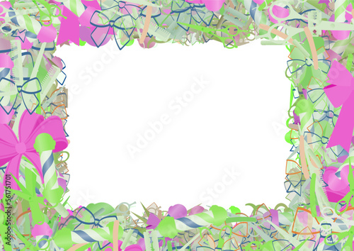 Background pattern abstract design texture. Border frame, transparent background. Theme is about Barber pole, barber, decoration, embellishment, straight razor, scissors, shaving, dressing