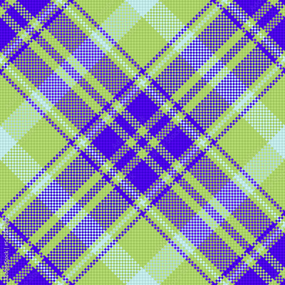 Obraz premium Background fabric textile. Plaid vector tartan. Check seamless pattern texture.