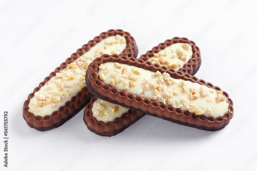 Biscuits with cream flavored filling