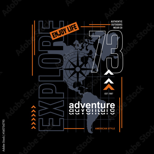 explore typography for print t shirt vector	