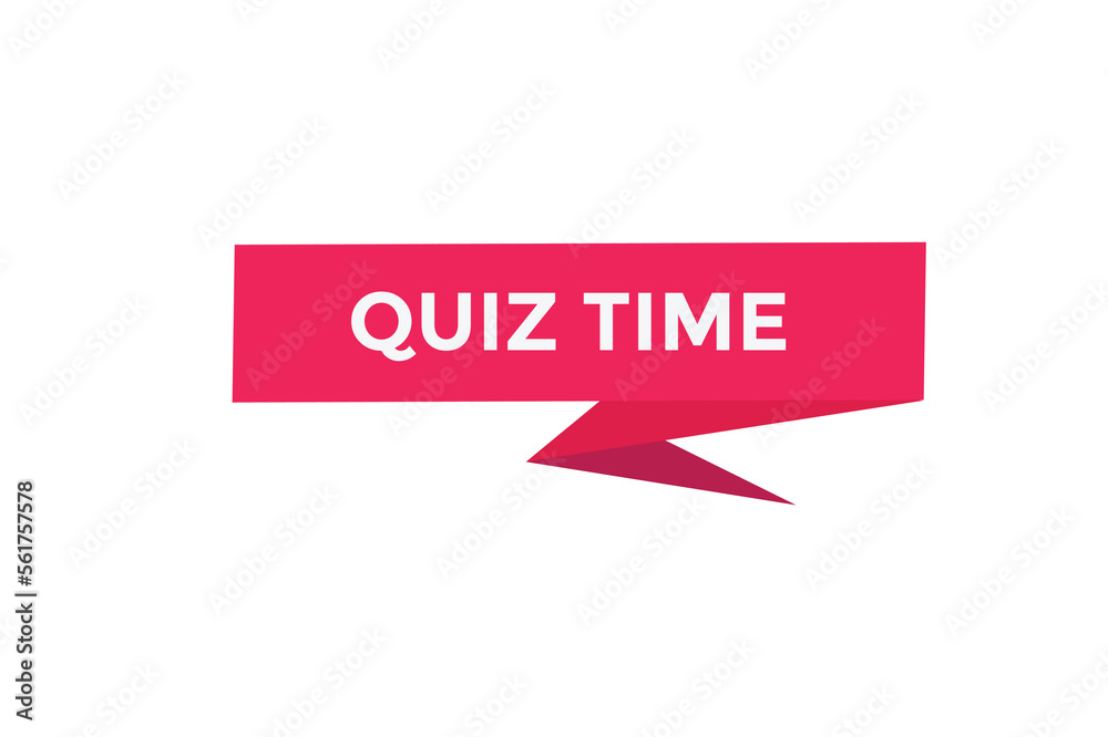 Quiz time button web banner templates. Vector Illustration
Quiz time button web banner templates. Vector Illustration