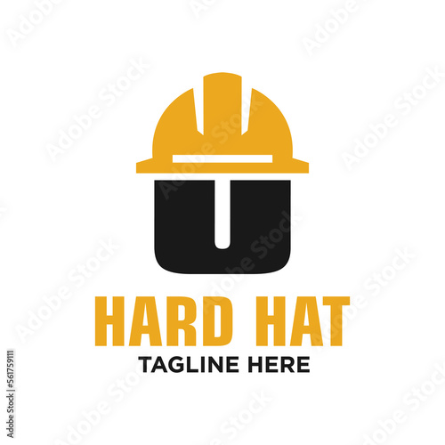Letter O Hard Hat Logo Design Template Inspiration, Vector Illustration.