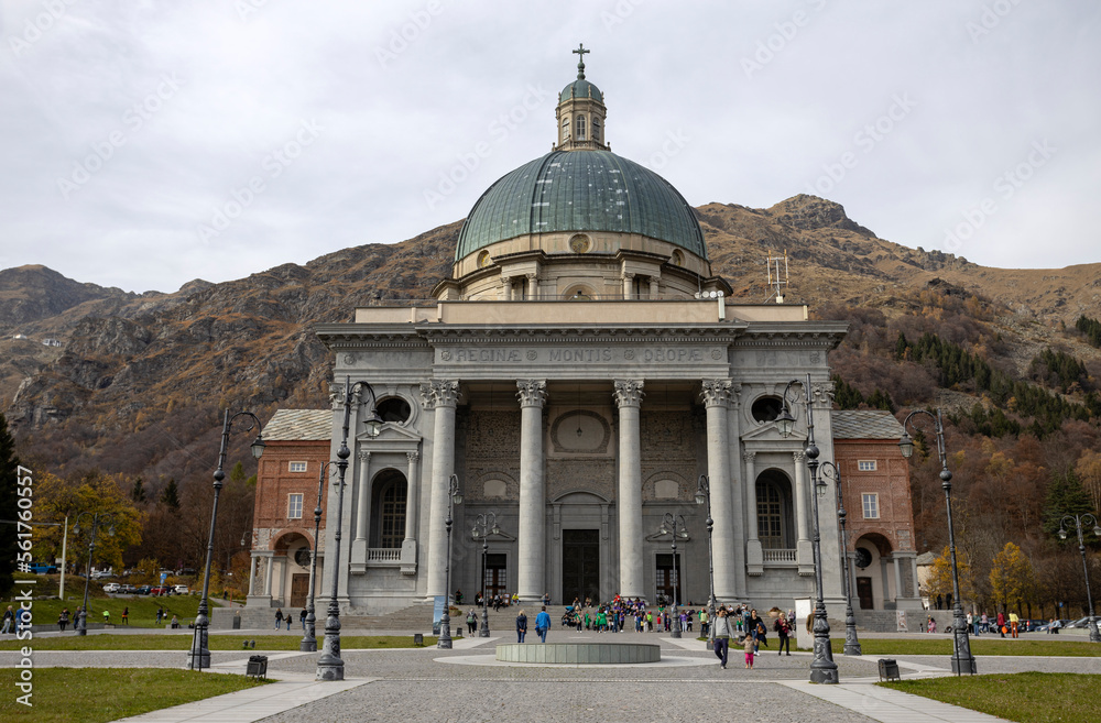 Φωτογραφία OROPA, ITALY, OCTOBER 30, 2022 - View of Oropa Sanctuary, marian sanctuary dedic