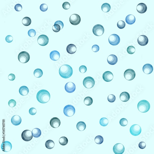 water drops background on blue