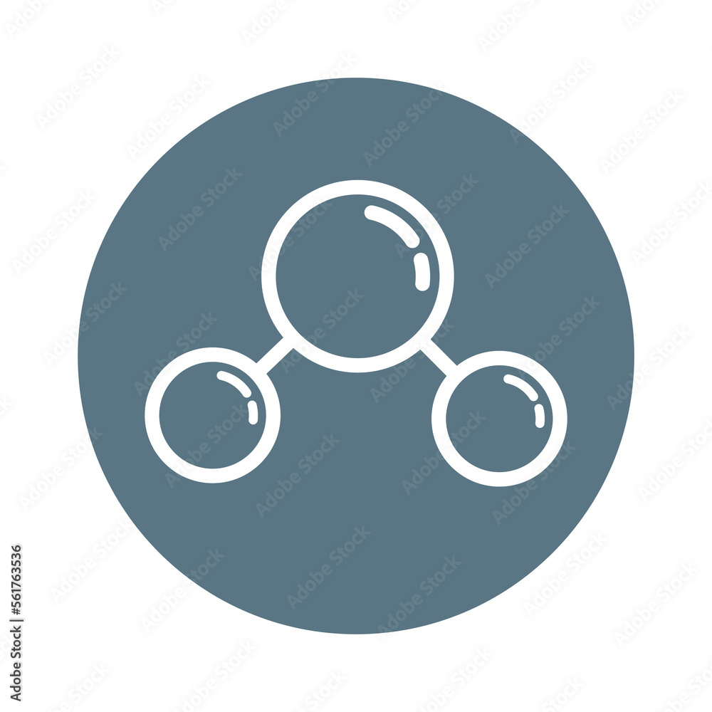 CO2 carbon atomic molecule sign vector icon. Linear carbon dioxide molecular structure emblem banner label design element. CO2 emission reduction, stop global warming, air pollution linear vector icon CO2 carbon atomic molecule sign vector icon. Linear carbon dioxide molecular structure emblem banner label design element. CO2 emission reduction, stop global warming, air pollution linear vector icon