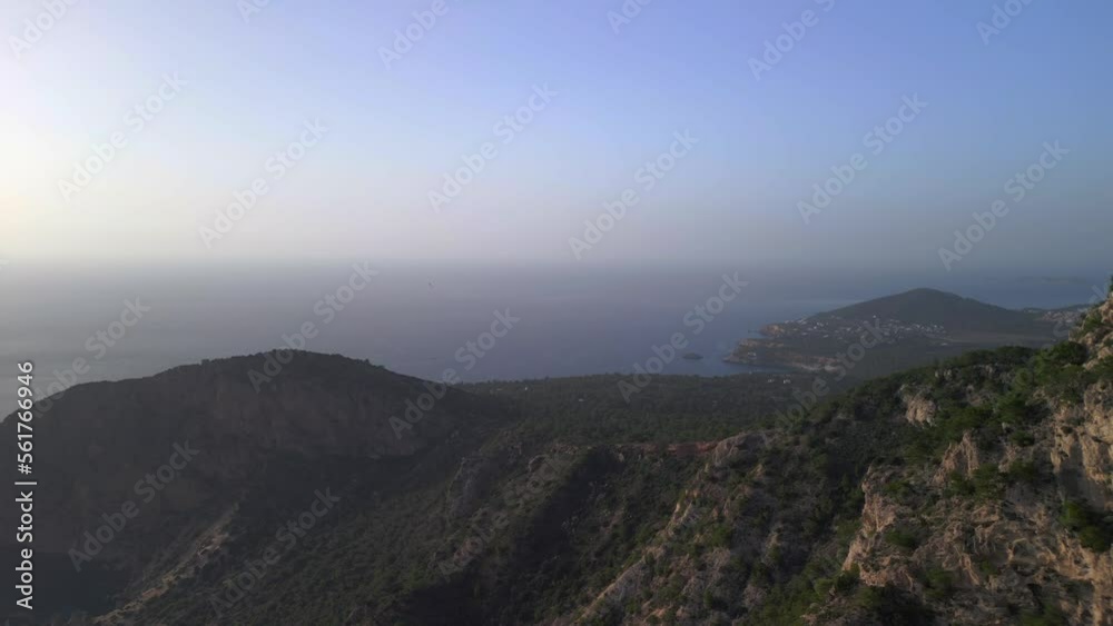 Bird buzzard flying over mountain. Unbelievable aerial view flight panorama overview drone
edge cliff hike on island ibiza, autumn 2022. High Quality 4k Cinematic footage Bird buzzard flying over mountain. Unbelievable aerial view flight panorama overview drone
edge cliff hike on island ibiza, autumn 2022. High Quality 4k Cinematic footage