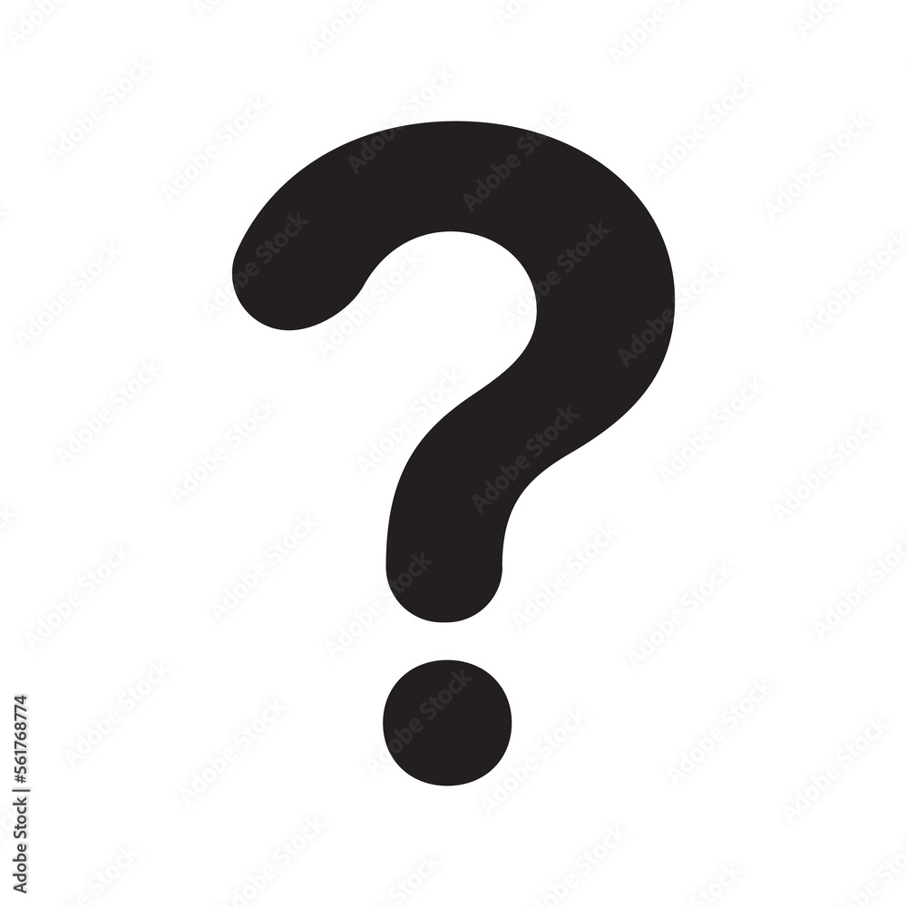 Question mark Icon isolated flat design vector illustration. Question mark Icon isolated flat design vector illustration.