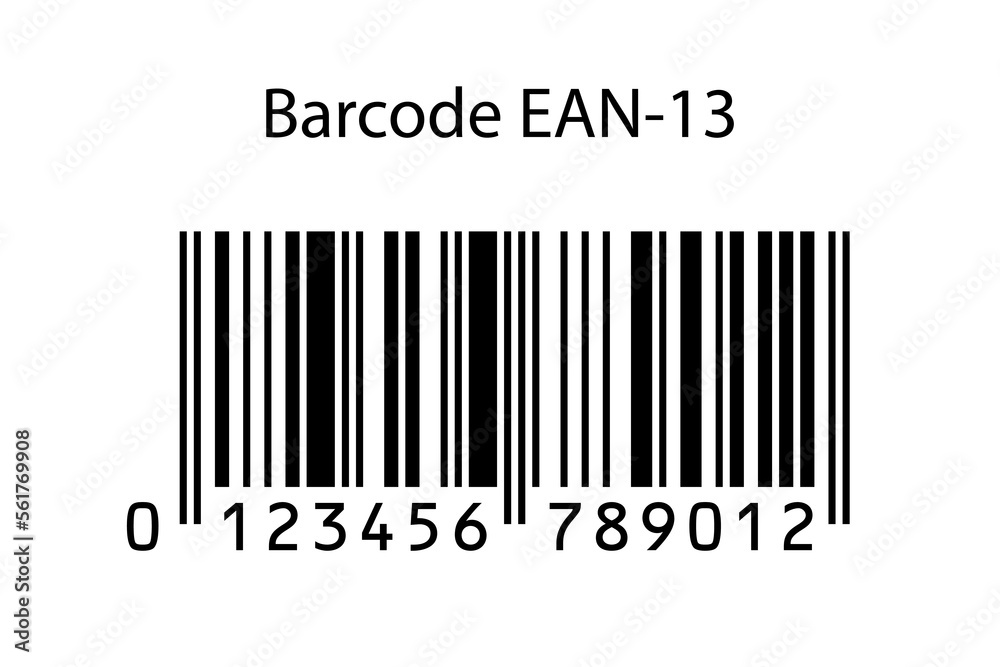 Bar code EAN-13 isolated on white background. Vector Bar code EAN-13 isolated on white background. Vector