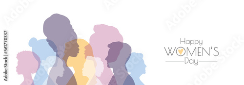 Happy Women's Day banner.
