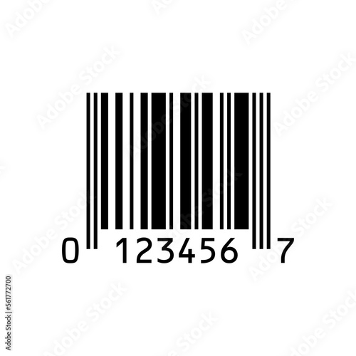 UPC-E barcode isolated PNG
