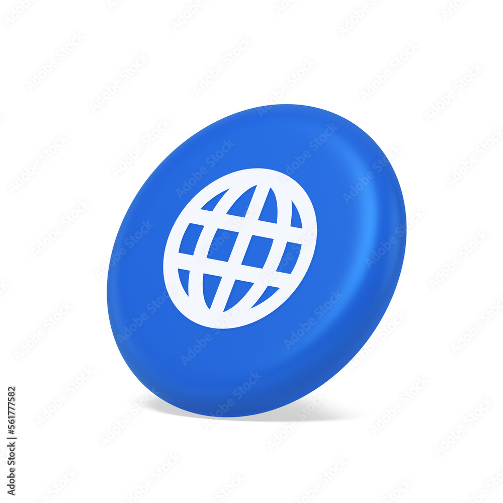 Internet connection global browsing information button cyberspace data search 3d side view icon Internet connection global browsing information button cyberspace data search 3d side view icon