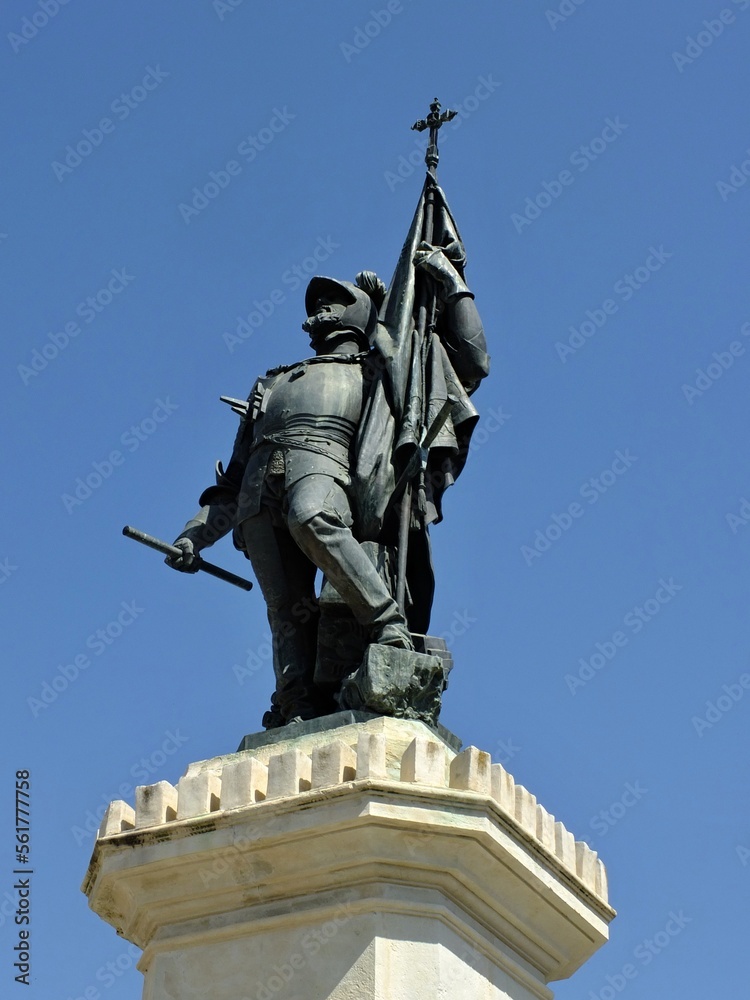 Hernan Cortes memorial in Medellin, Extremadura - Spain 