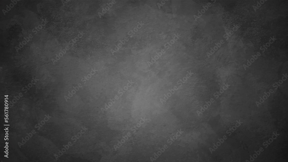 Black cement wall background texture with light effect. Vector illustrator