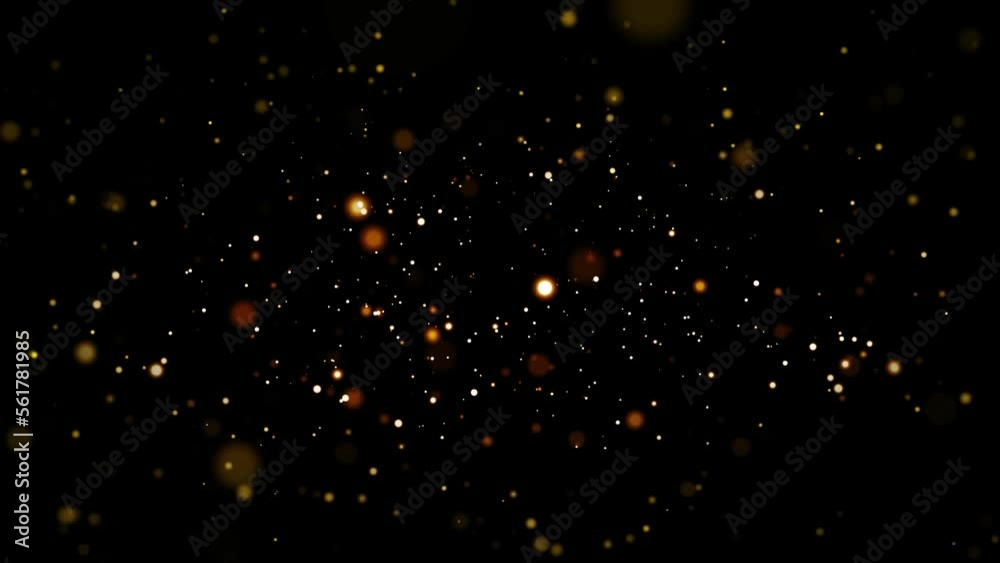 Flight Of Gold Bokeh Sparkling Particles With Alpha Channel Flight Of Gold Bokeh Sparkling Particles With Alpha Channel