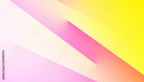 Light purple orhid pink yellow modern abstract background. Gradient. Geometric shape. Diagonal lines, stripes. Colorful. Futuristic. Minimal.  Space for design. Template. Empty. 