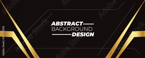 Template background abstract black gold