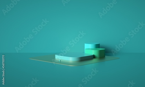 3D rendering of promotional background