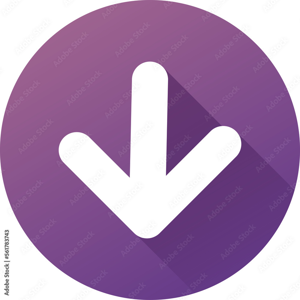 Download icon in flat design style. Arrow signs illustration. Download icon in flat design style. Arrow signs illustration.