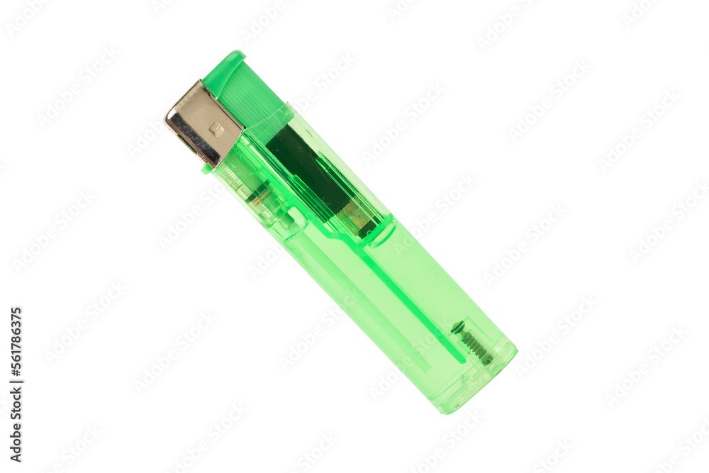 Plastic lighter isolated on white background with clipping path Plastic lighter isolated on white background with clipping path