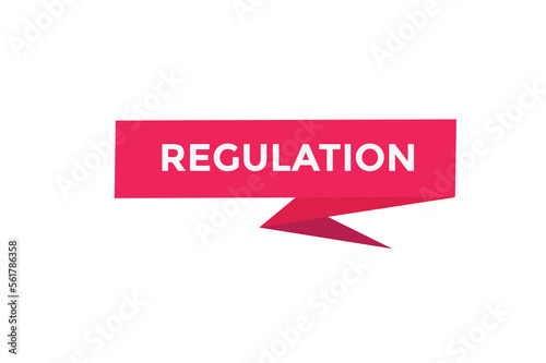 Regulation button web banner templates. Vector Illustration
