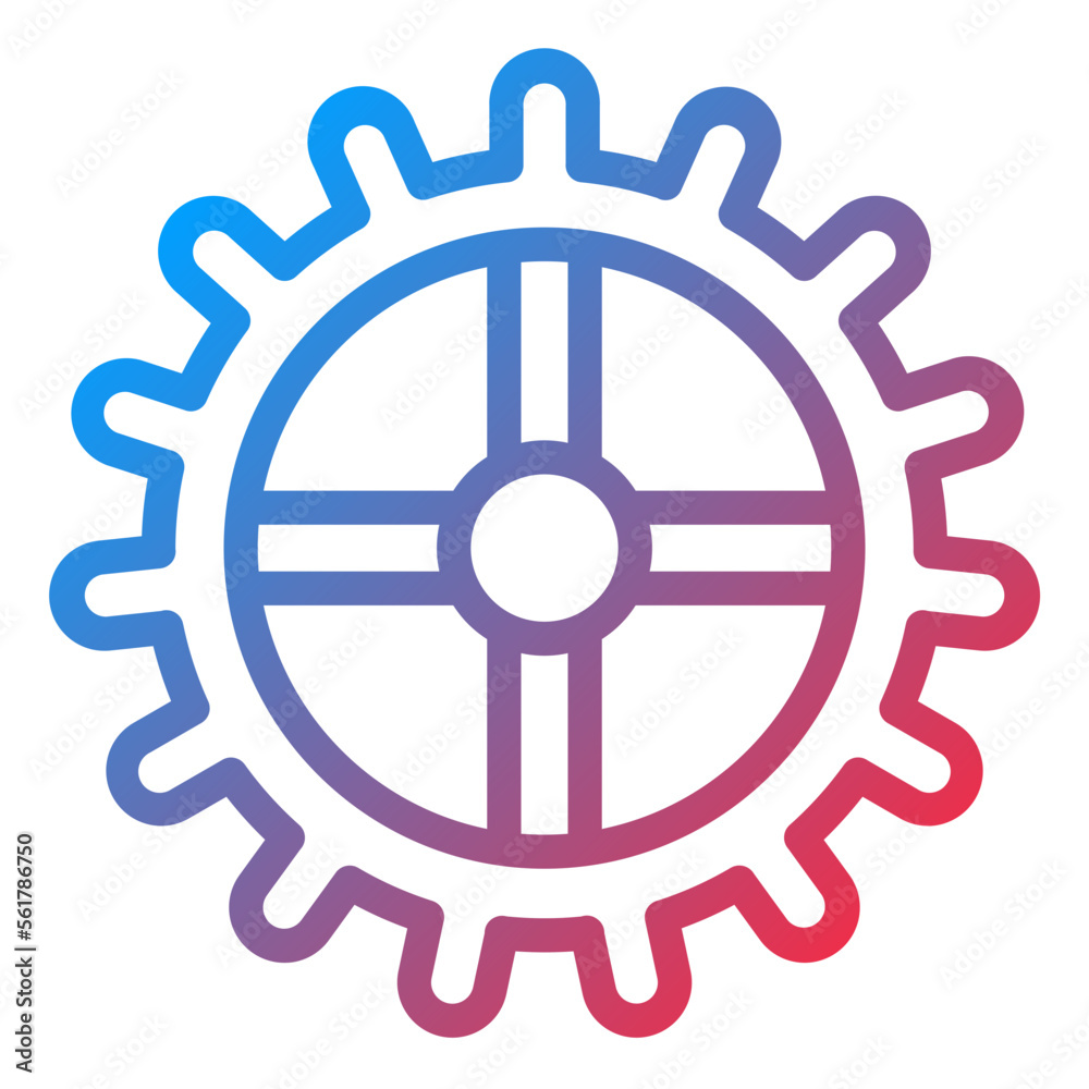 Obraz premium Cogwheel Icon Style