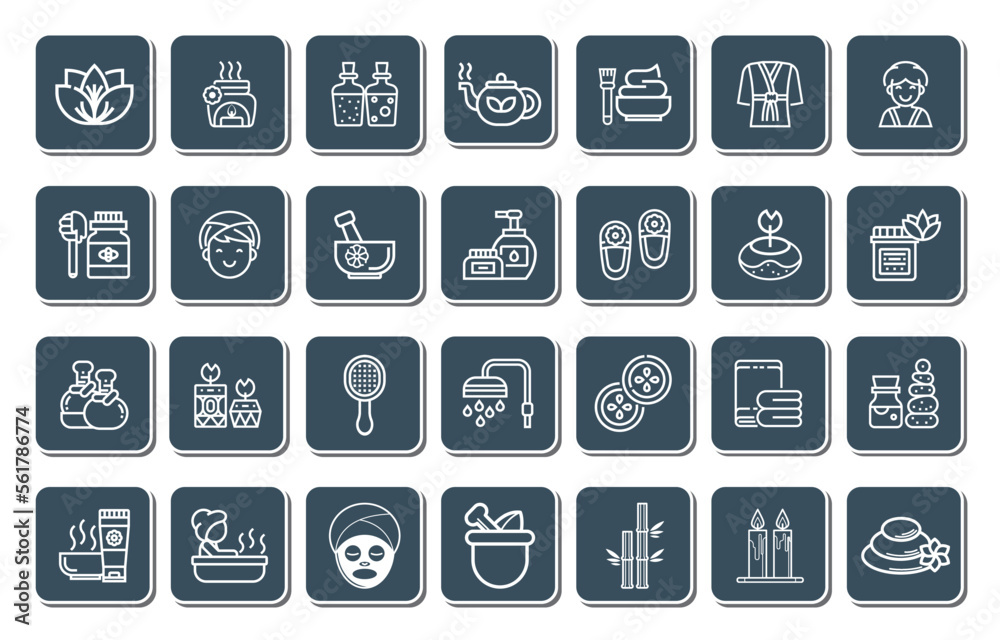 SPA ANA BEAUTY ICON SET DESIGN SPA ANA BEAUTY ICON SET DESIGN
