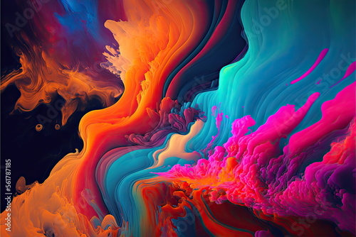abstract of oil color, colorful background, Made by AI,Artificial intelligence