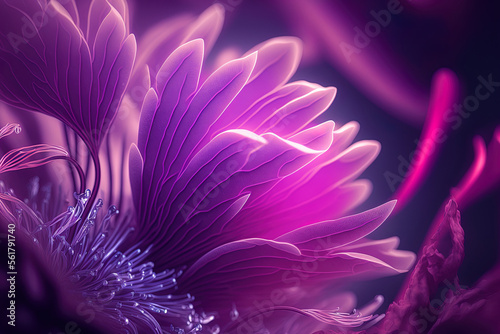 Beautiful Pink Nature Background.Macro Shot of Magic Flowers.Creative Floral Art Design.Magic Light.Extreme Close up Photography.Conceptual Abstract Image.Artistic Natural Wallpaper.Violet Color.Plant