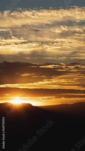 Vertical Video Sedona Sunrise Timelapse photo