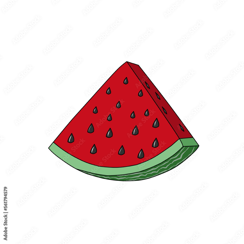 watermelon slice isolated on white background watermelon slice isolated on white background