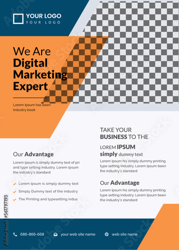Creative & Minimal Corporate business flyer design template