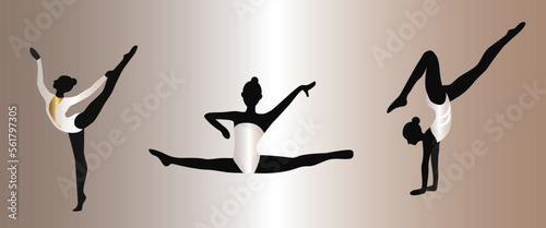 Gymnastics, Gymnast, Sport, Female, Silhouette
