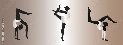 Gymnastics, Gymnast, Sport, Female, Silhouette