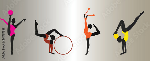 Gymnastics, Gymnast, Sport, Female, Silhouette