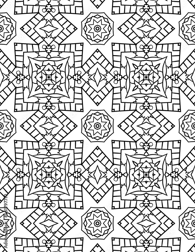 Black and white abstract geometric pattern Black and white abstract geometric pattern