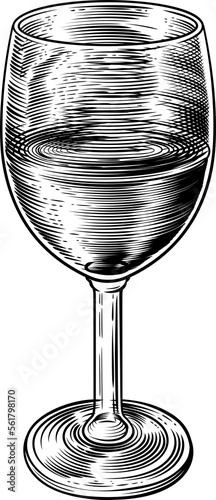 Wine Glass Retro Vintage Wo...
