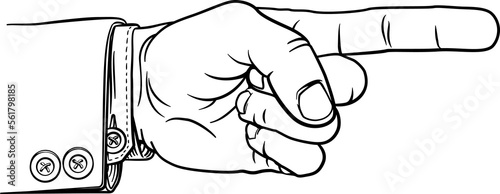 Hand Pointing Finger Direct...