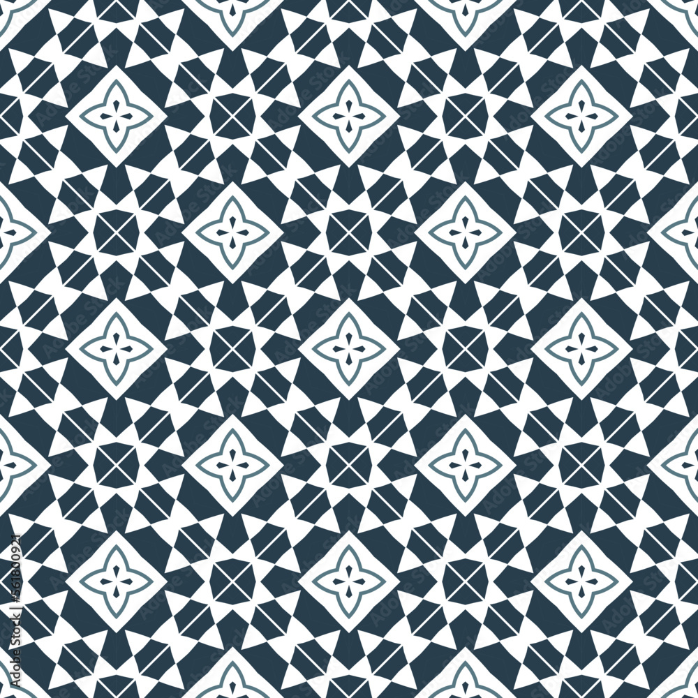 Fototapeta premium Abstract tileable geometric pattern. A seamless background, vintage texture. 