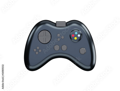 Gamepad with 3d rendering vector icon illustration