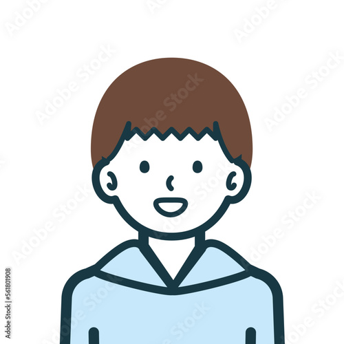 ほほえみの男の子のバストショット1