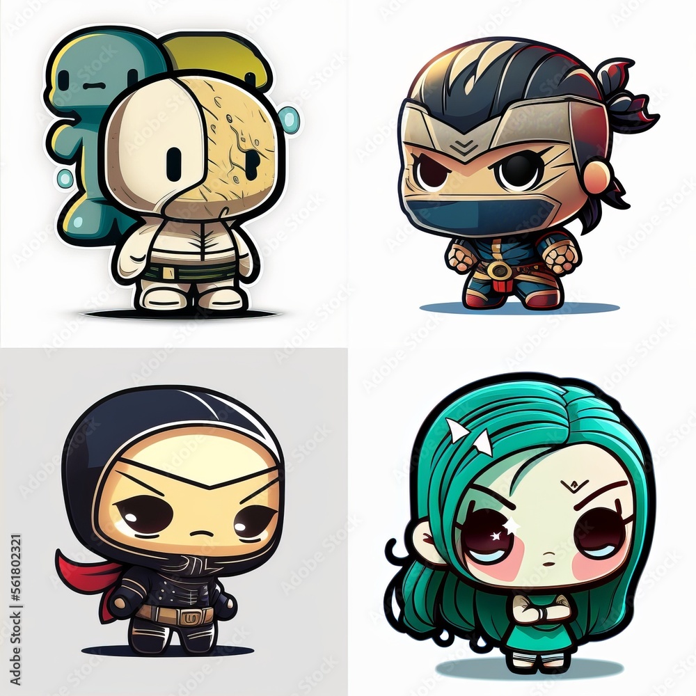 Fototapeta premium chibi art