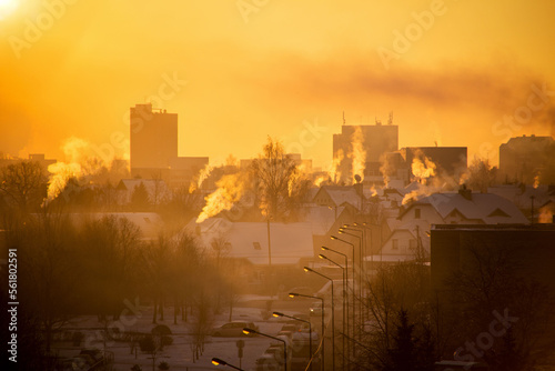 cold winter in the city