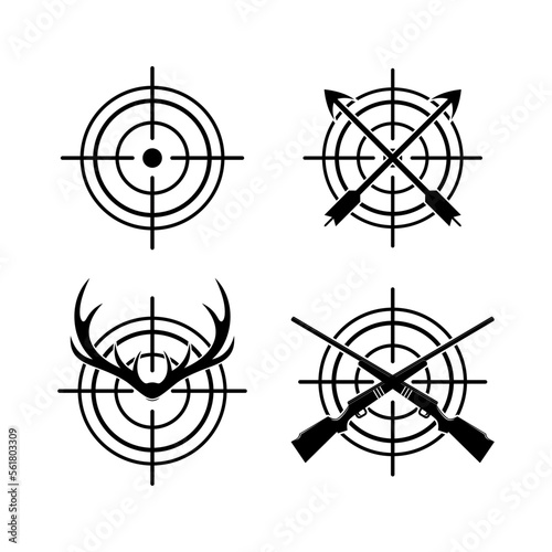 Black Hunting Vectors Elements