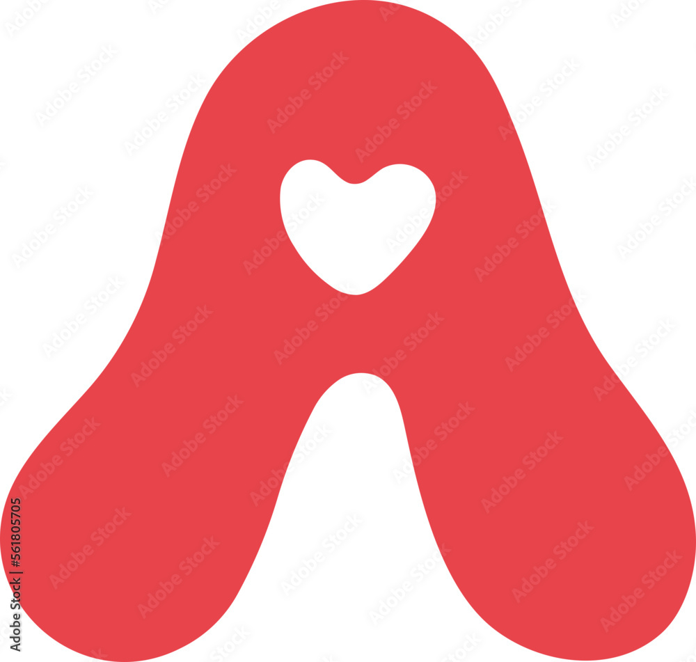 A Uppercase Retro Valentine Letters A Uppercase Retro Valentine Letters